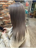 『京都 山科 ルーナ』エンドカラー ミルクティーベージュ 草木