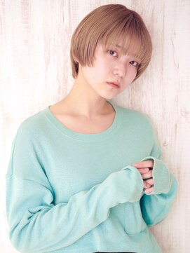 ニューヨークニューヨーク テラッソ姫路店(NYNY) 大人可愛い20代30代ハイトーン前下がりショートボブ丸みショート