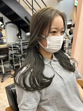 ヌープヘアーアイス(NUUP.hair ici) ブリーチなしオリーブグレージュ