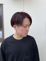 メロウ(mellow)&nbsp;ダブルカラー×ワインレッド