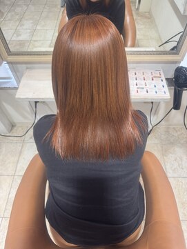 ヘアースペースブルーム リアン 岡町店(HAIR SPACE BLOOM Lien) オレンジカラー