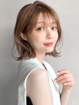 ★モテ髪ホワイトブロンドセミディサイドバング艶感#517f0414