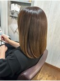 大人可愛いセミロング/うる艶トリートメント/髪質改善/頭皮ケア