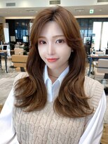 ラルユー 金山(LallYou)&nbsp;大人かわいいくびれヘアセミロング × ミルクティーベージュ