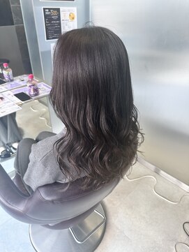 グレージュ・セミロング