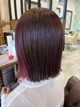 インナーカラー×ピンク