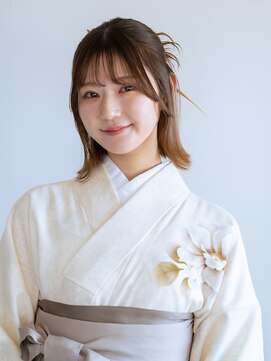 ヘアーサロン ラフリジー(Loufreasy) 【ボブでもできるカチモリヘアアレンジ】ボブミディアム卒業式袴