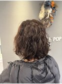 ボリューム感出しのスパイラルパーマ