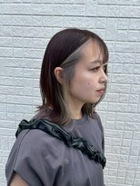 ゴデーレ(GODERE)&nbsp;20代30代40代大人可愛い耳かけインナーカラーアッシュ×ベージュ