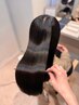 《最高級の艶髪》髪質改善艶カラー+カット+髪質改善ケラフェクト超音波17800