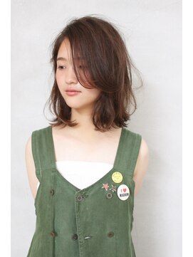 ソルト(Salt) Salt大久保☆大人外ハネミディ×ベージュアッシュ