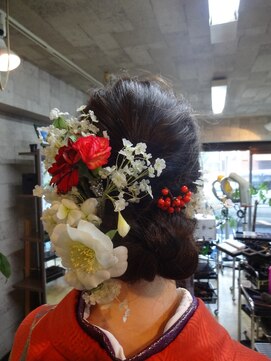 ヴァンテアン 巣鴨店 成人式のまとめ髪＆着付け【西巣鴨】