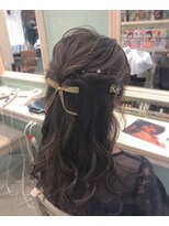 ヘアーアンドスパ エンジェイ(HAIR＆SPA enj) ハーフアップアレンジ