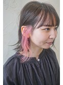 サーモンピンク×インナーカラー