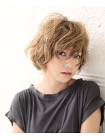 ヘアーズベリー 近鉄八尾店(hairs BERRY)&nbsp;BERRY_小顔＿オリーブカラー＿セミウェットウェーブ＿ハイライト