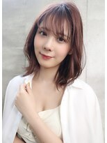 ブリス(VLISS)&nbsp;ゆったりウエーブロブ＿くびれミディイヤリングカラー