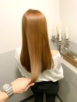 ミエル ヘア 新宿(miel hair) うる艶ミルクティーベージュ