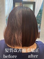 ネオリーブアオバ 高田馬場店(Neolive aoba) 髪質改善縮毛矯正ビフォーアフター/癖毛のばし２