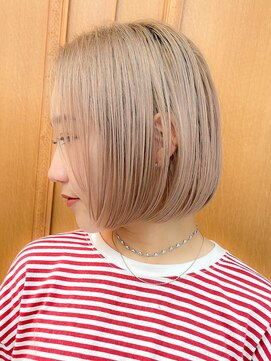 ロビー(LOBBY) LOBBY 佐藤　ハイトーン×切りっぱなしボブ