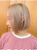 LOBBY 佐藤 ハイトーン×切りっぱなしボブ