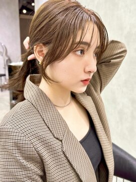 シティ(CITY) 結んでも可愛い顔周りカット レイヤーカット 韓国ヘア 後毛