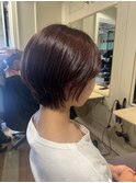 ショートボブ アプリコットブラウン【池袋】