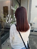 アンフルール(Un Fleur)&nbsp;ツヤ感たっぷりピンクブラウン