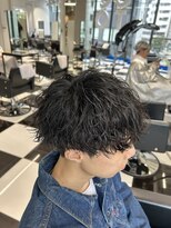 オーシャントーキョー(OCEAN TOKYO)&nbsp;メンズパーマツイスパ波巻きスパイラルマッシュセンターパート