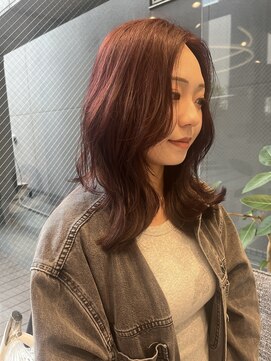 クク(coucou) ミディアム×透明感カラー