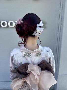 グッドライフヘアー(GOOD LIFE hair) 『サイドクラゲヘアー×浴衣ヘア着付け』