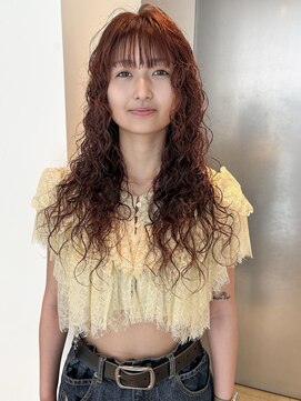 シキ オルガン 大宮(siki ORGAN) スパイラルパーマ×ピンクブラウン【近藤】