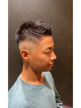 リレーションメンズヘアー(RELATION MEN'S HAIR) マンバンヘアパーマフェードソフトモヒカンスパイキーショート