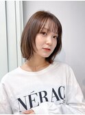 ボブ ボブレイヤー 顔まわりレイヤー レイヤー カジュアル