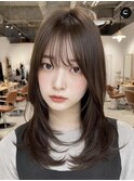 髪質改善ストレート／バタフライレイヤー/ハッシュカット