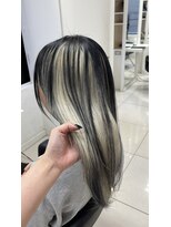 アッシュ 吉祥寺店(Ash)&nbsp;【ホワイト×ブラック】ブリーチをやめていきたい方へのデザイン