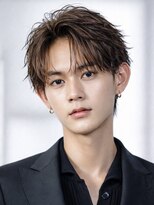 オーシャントーキョー サニー 原宿(OCEAN TOKYO Sunny)&nbsp;ハイトーンカラーフェザーパーマニュアンスパーマセンターパート