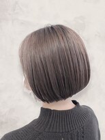 エルプラスヘアー 平尾店(L+hair)&nbsp;30代40代ショートボブグレージュ小顔美肌ストレート春カラー