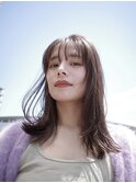 レイヤーカットウルフカットボブグレージュオリーブべージュ