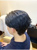 メンズショートニュアンスストレートパーマ