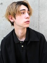 ALLEN hair 武庫之荘店　髪質改善&トリートメント【8月中旬OPEN（予定）】&nbsp;≪メンズ≫2wayセンターパート_金髪_ハイトーン
