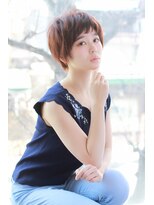 ヘアアンドライフシー(HAIR&LIFE C)&nbsp;【HAIR&LIFE C】大人かわいいエアリーショート☆オン眉バング 1