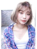 ミルクティーベージュ　ヘアカラー　【池袋】