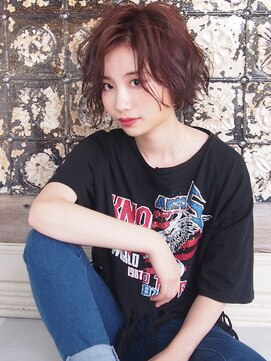 コンテナ ヘアーアンドリラックス(CONTENA Hair&Relax) 抜け感ウェーブ×ショートボブ