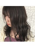 アッシュベージュ×ウェットウェーブ