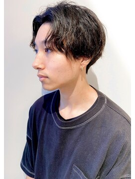 ルエ(rue) モテるアップバング束感モテ髪流行ワックスなしニュアンスパーマ