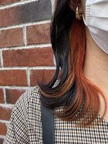 シェノン 梅田(CHAINON)&nbsp;インナーカラー×オレンジ