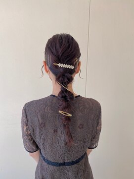 カシェ リタ ヘアー(CACHE'&RITA HAIR) ヘアアレンジ◯編み下ろしヘア