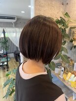 エルド(eld) ミニボブ×ラベンダーカラー　伊丹　大人女性