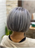 デザインカラー／レイヤーカット/ウエットヘア/オリーブベージュ