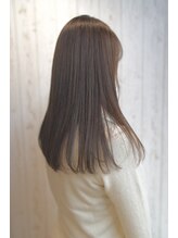 ビューティライブラリヘアラボサロン(BEAUTY LIBRARY Hair Lab Salon) 髪質改善究極の美髪ストレートイルミナ柔らかアッシュベージュ